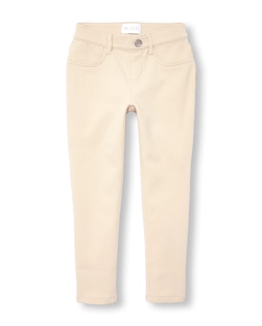 Jeggings sin cordones de punto Ponte de uniforme para niñas