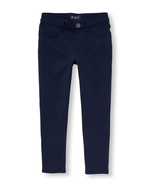 Jeggings à enfiler en tricot Ponte pour filles