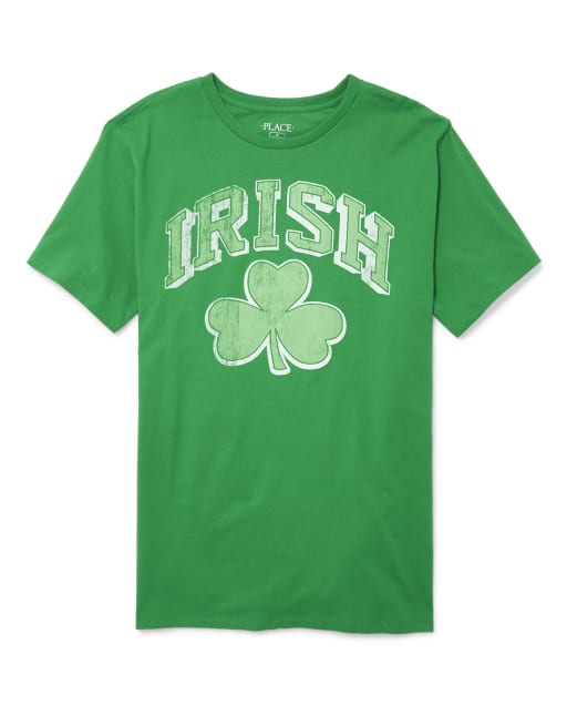 Adult Matching Family St. Patrick's Day 'Irish' Graphic Tee