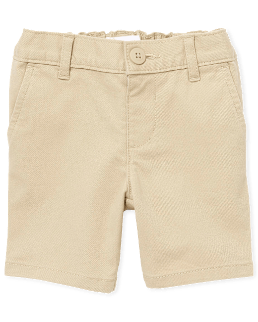 Toddler Girls Uniform Stretch Chino Shorts