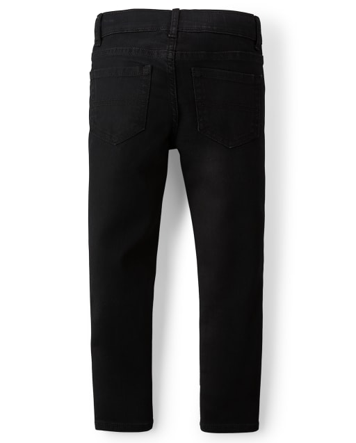 boys black super skinny jeans