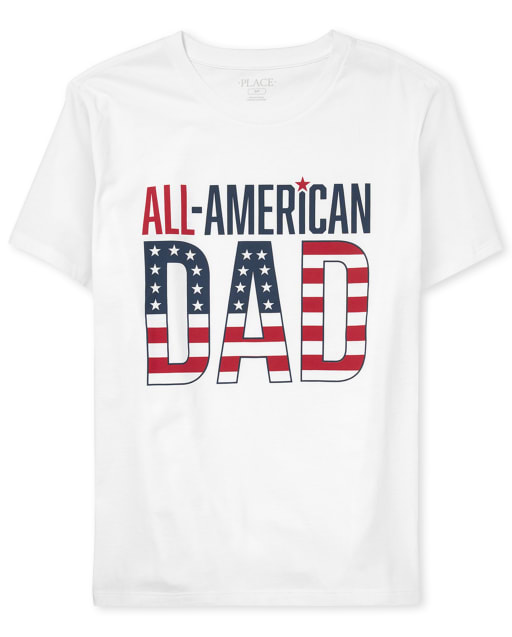 Camiseta con gráfico familiar a juego All-American Dad para hombre