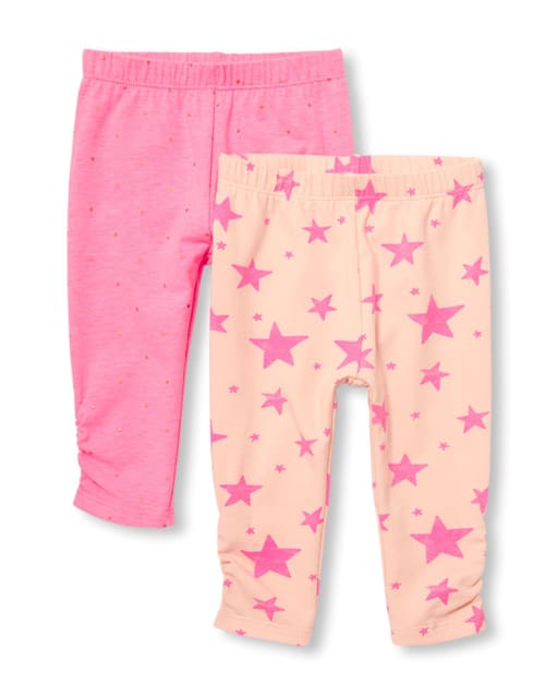 Baby Girls Star Pants 2-Pack
