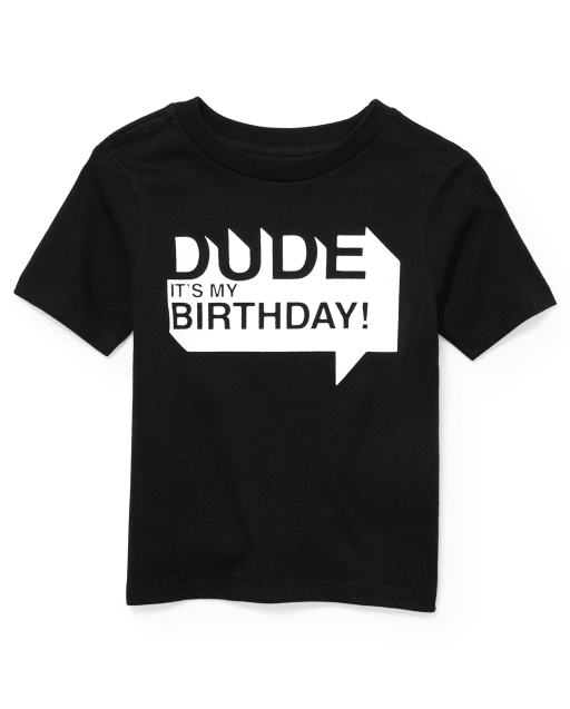 Baby And Toddler Boys Birthday Graphic Tee