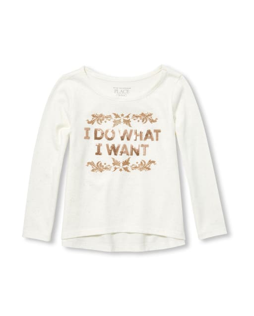 Baby And Toddler Girls Active Embellished Top