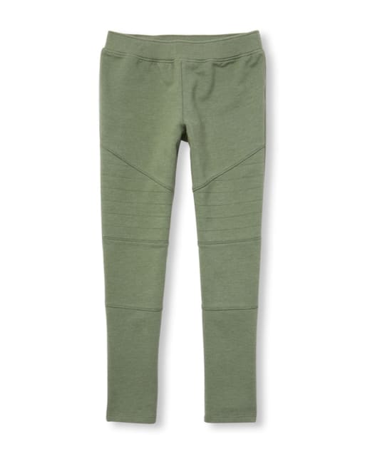 Girls Moto French Terry Leggings