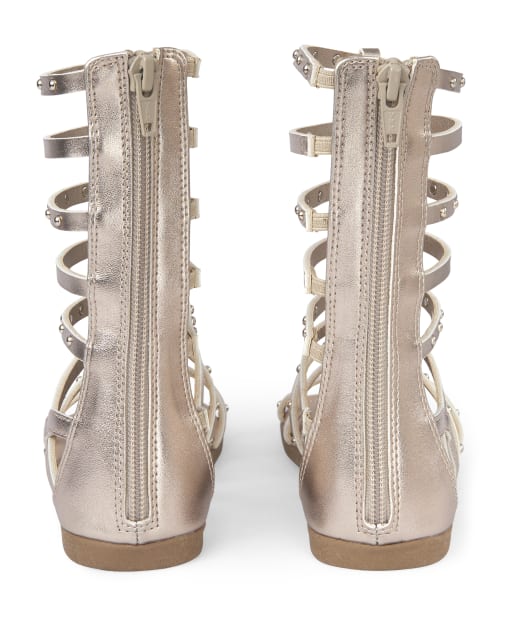 girls tall gladiator sandals