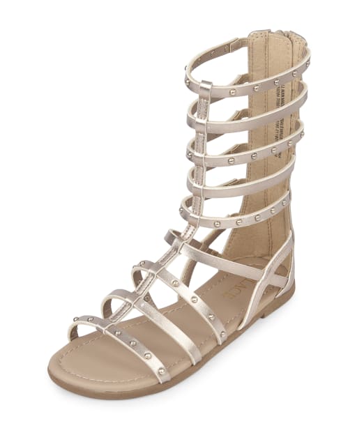 girls tall gladiator sandals