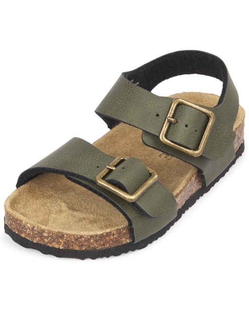 Toddler Boys Faux Leather Double Strap
