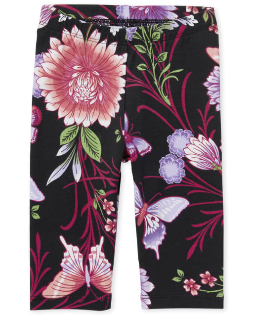 Toddler Girls Print Capri Leggings