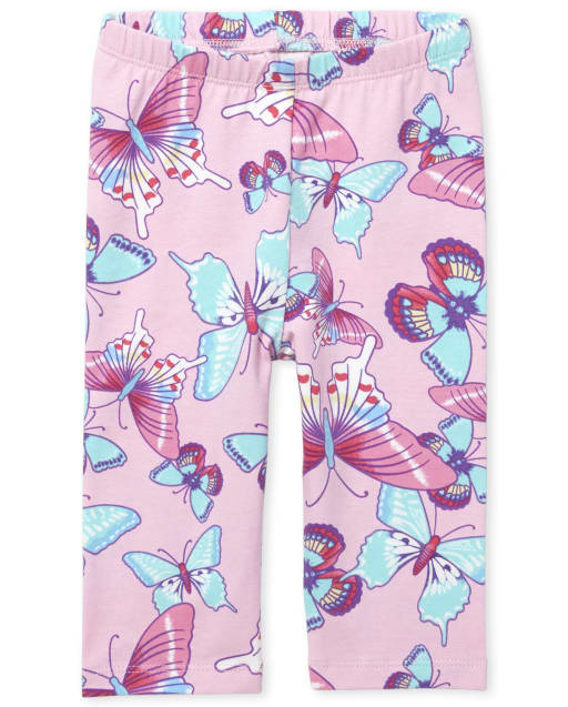 Leggings capri estampados para niñas pequeñas
