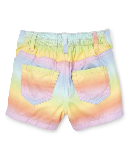 Rainbow shorts for girls Clearance