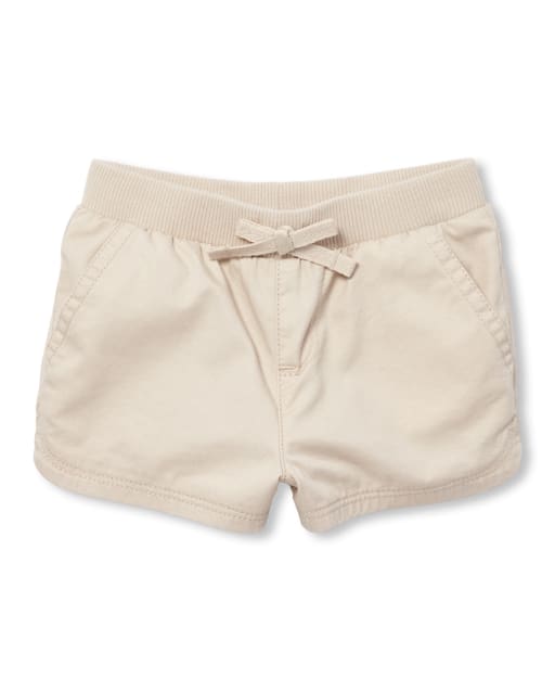 Pantalones cortos sin cordones para bebés y niñas pequeñas