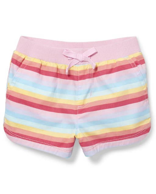 Girls rainbow shorts clearance