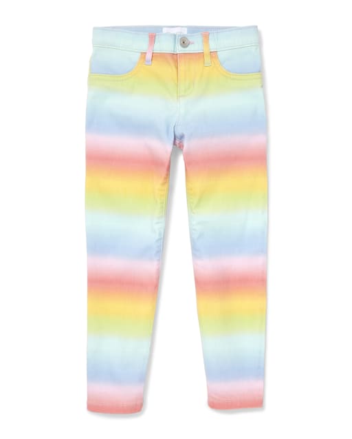 Jeggings de arco iris para niñas