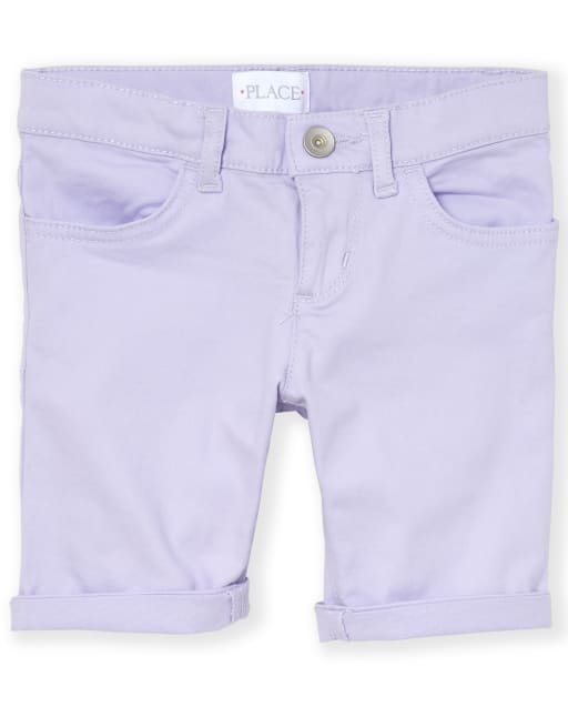 Girls Roll Cuff Skimmer Shorts