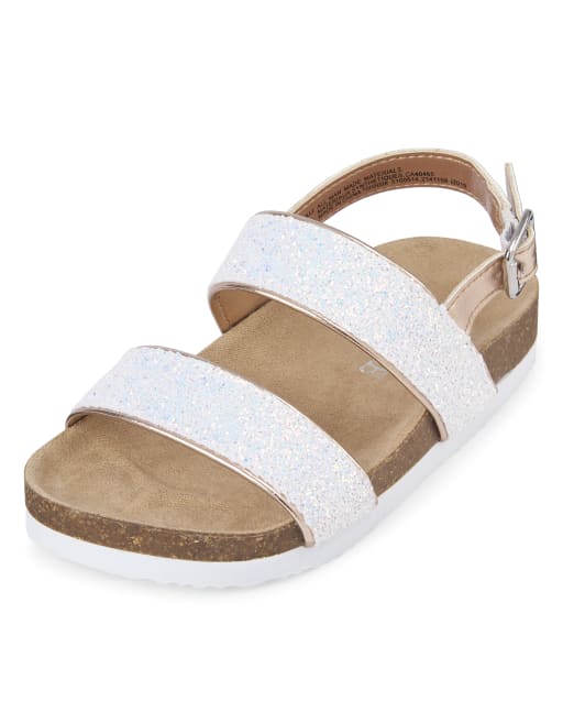 girls glitter sandals