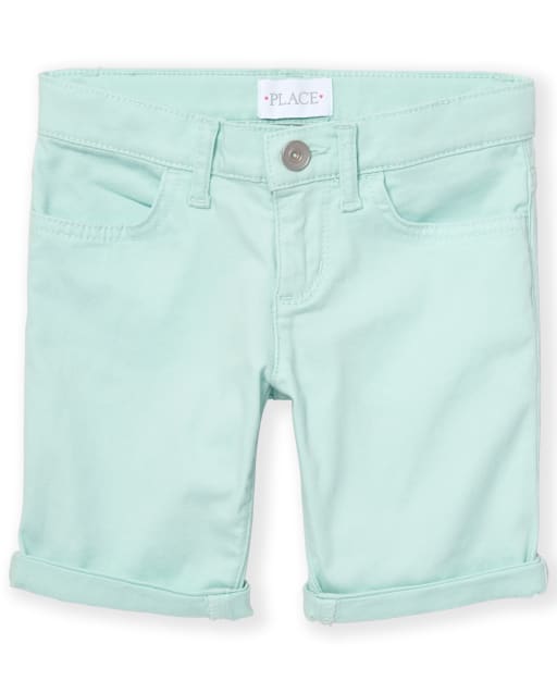 Girls Roll Cuff Skimmer Shorts