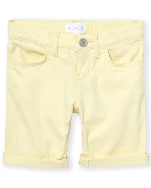 Girls Roll Cuff Skimmer Shorts