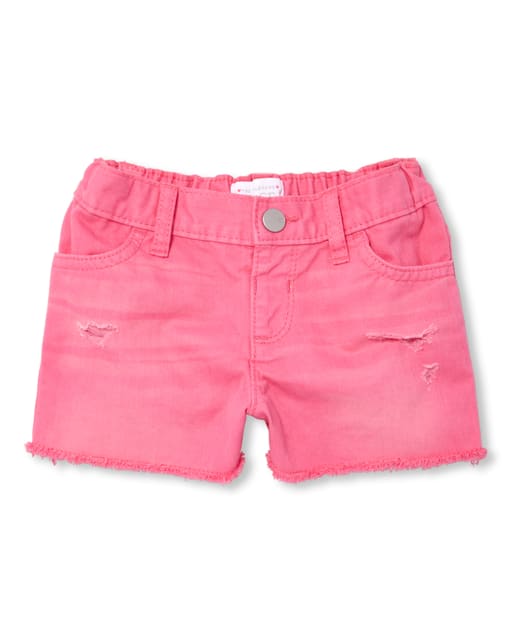 girls distressed shorts