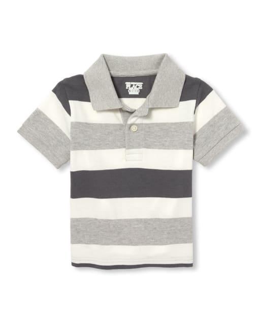 Baby And Toddler Boys Striped Pique Polo