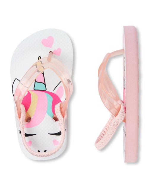 unicorn flip flops