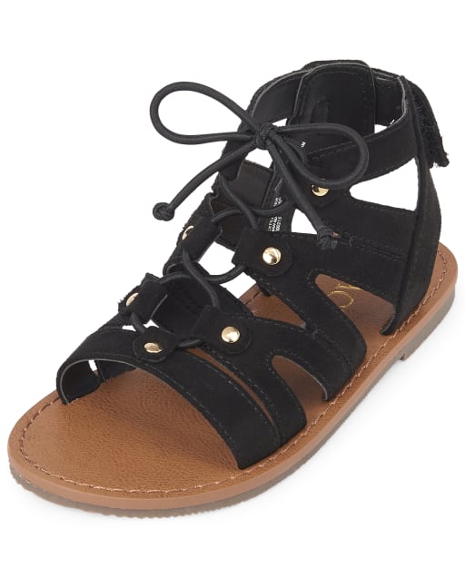 baby girl lace up sandals