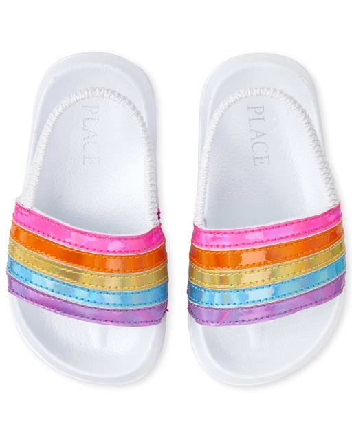 girls rainbow slides