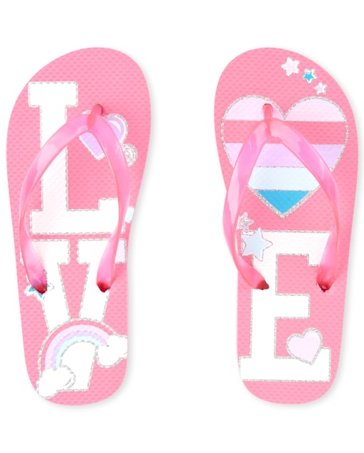 girls flip flops