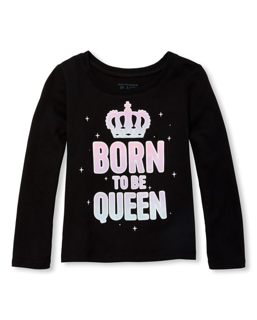 Baby And Toddler Girls Queen Graphic Tee