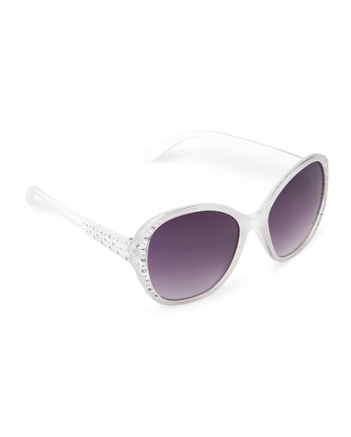Lunettes de soleil ovales à facettes pour toute-petite fille