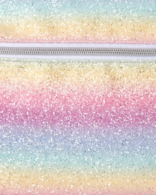 Girls Unicorn Rainbow Glitter Backpack