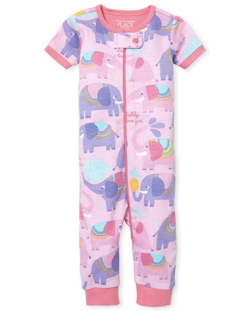 elephant pajamas baby