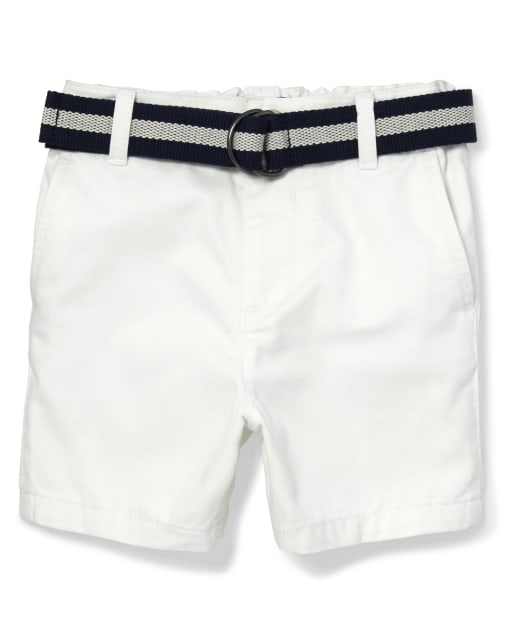 Baby And Toddler Boys Belted Chino Shorts