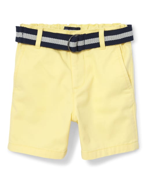 Baby And Toddler Boys Belted Chino Shorts