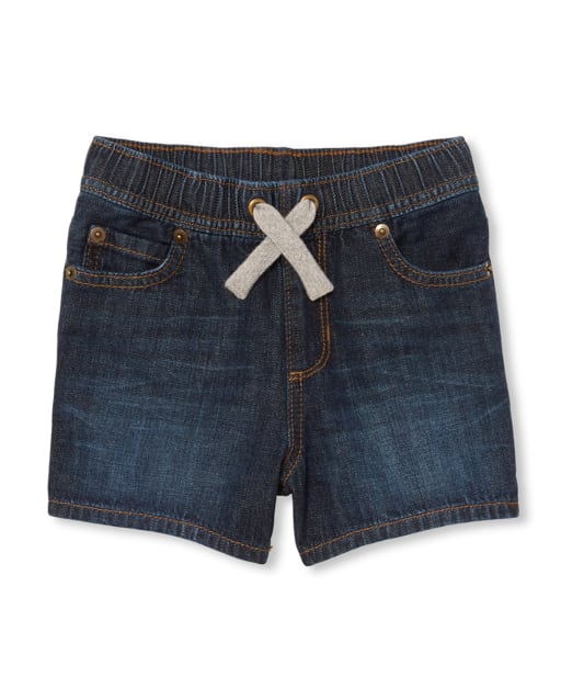 Short en jean à enfiler pour bébés et tout-petits garçons