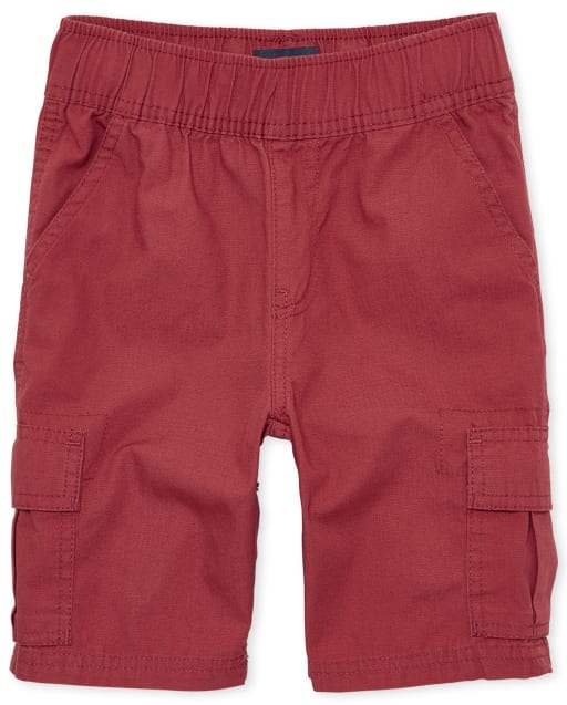 Boys Ripstop Pull On Cargo Shorts