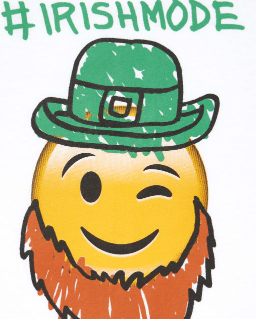 Baby And Toddler Boys St Patrick S Day Emoji Graphic Tee