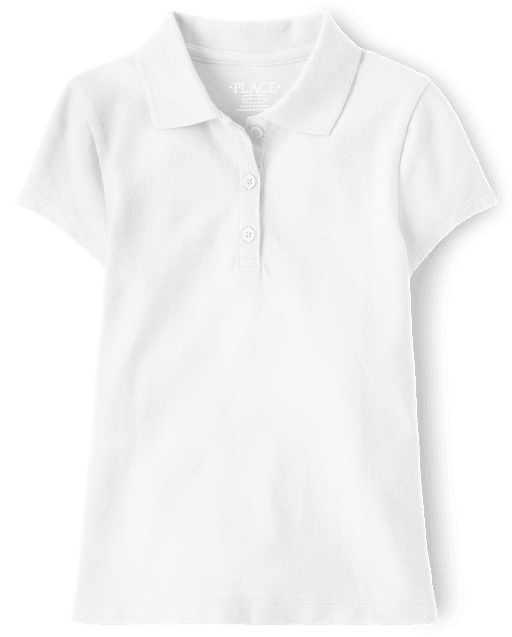Girls Uniform Pique Polo - Plus