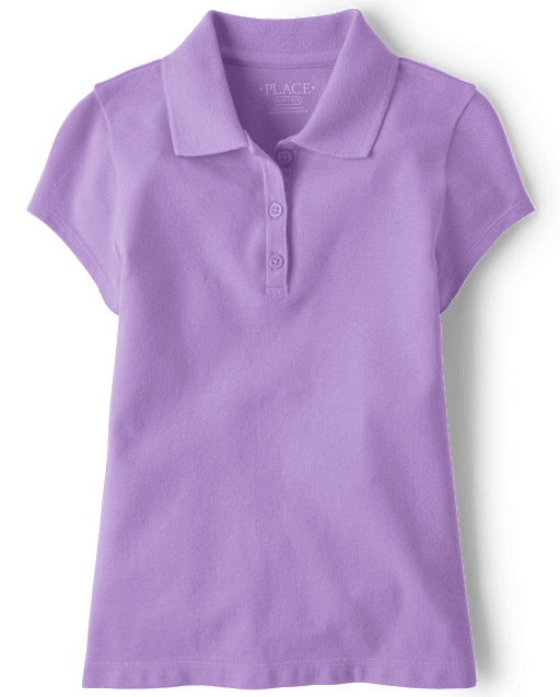 Girls Uniform Pique Polo - Plus
