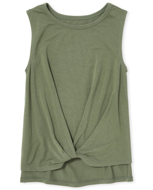Girls Twist Front Tank Top