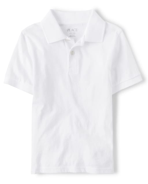 Boys Uniform Short Sleeve Soft Jersey Polo