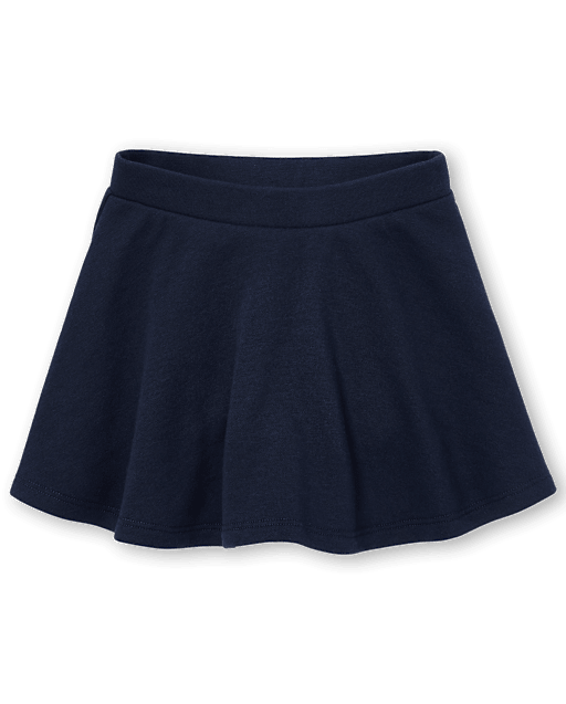 Toddler Girls Uniform French Terry Skort