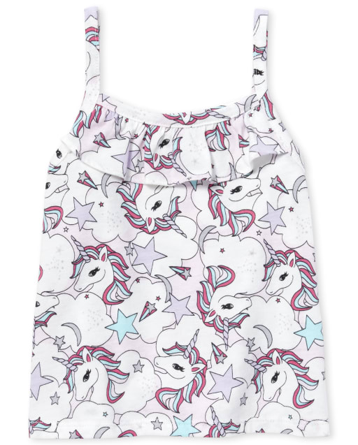 Baby And Toddler Girls Mix And Match Ruffle Tank Top