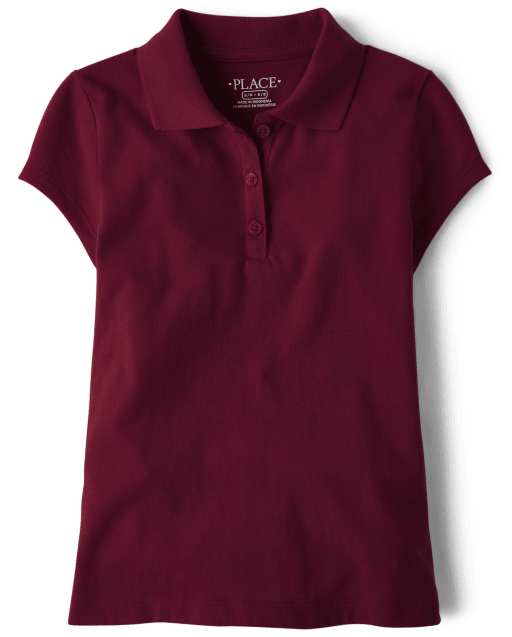 Girls Uniform Soft Jersey Polo