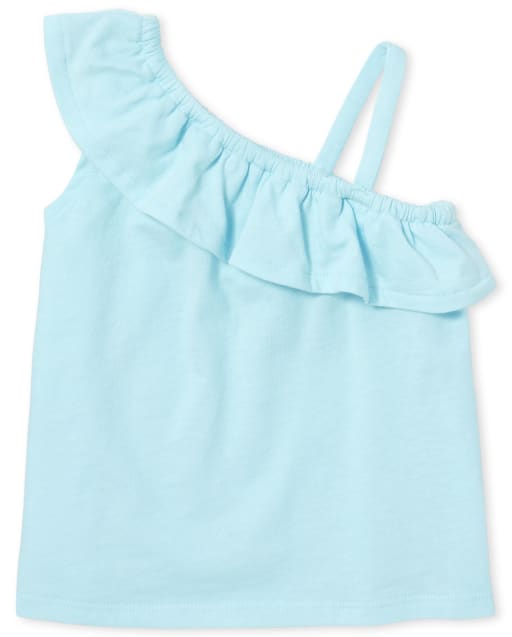 Baby And Toddler Girls Mix And Match One Shoulder Tank Top