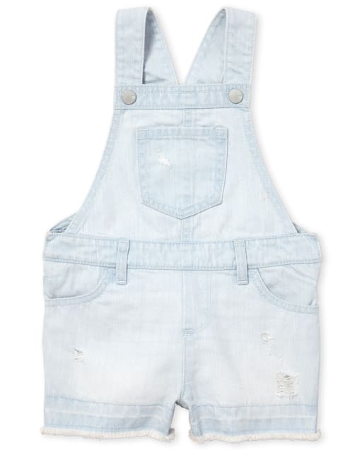 distressed baby overalls