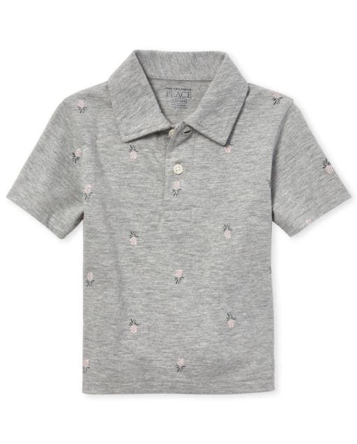 Baby And Toddler Boys Print Jersey Polo
