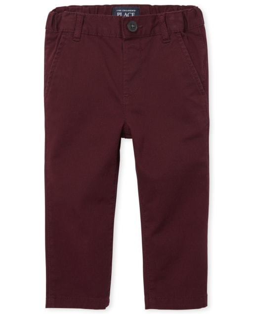 Toddler Boys Uniform Skinny Chino Pants