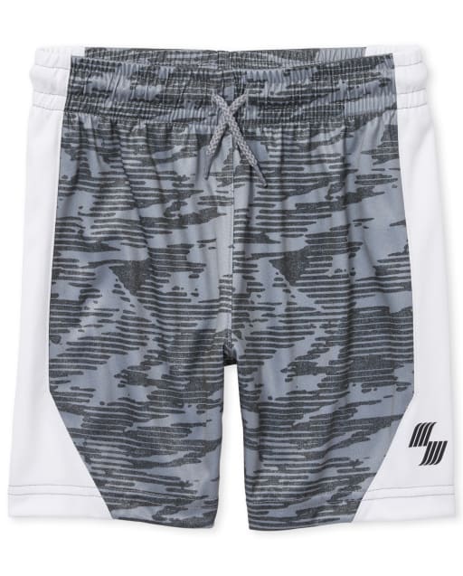 Boys Place Sport Camo Side Stripe Basketball Shorts